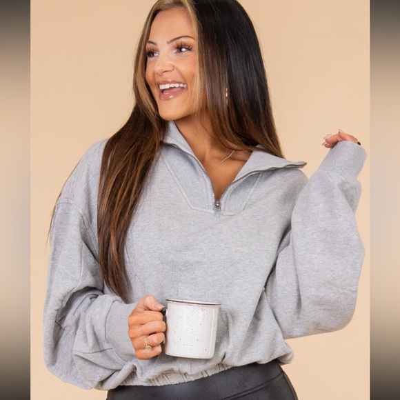 Free People - Valley Girl Pull-Over - Heather Gray - XL - Picture 1 of 12